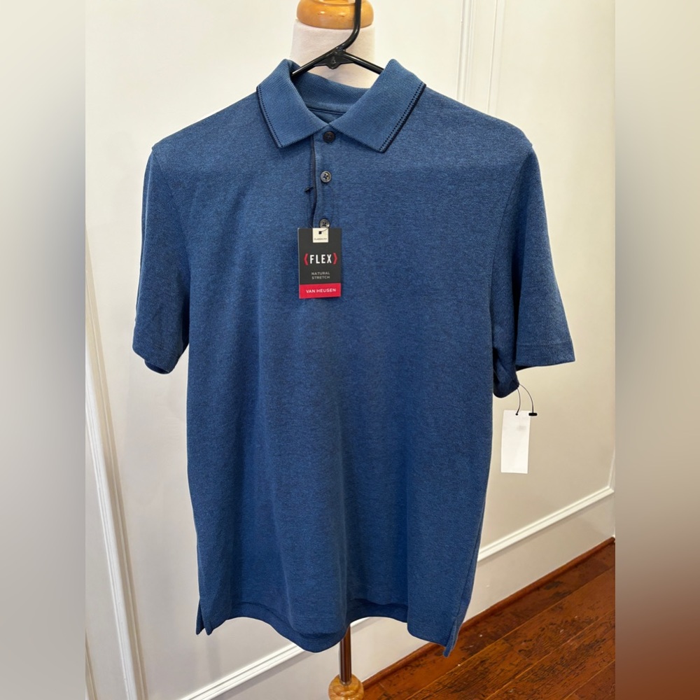 Van Heusen new blue polo shirt - size S